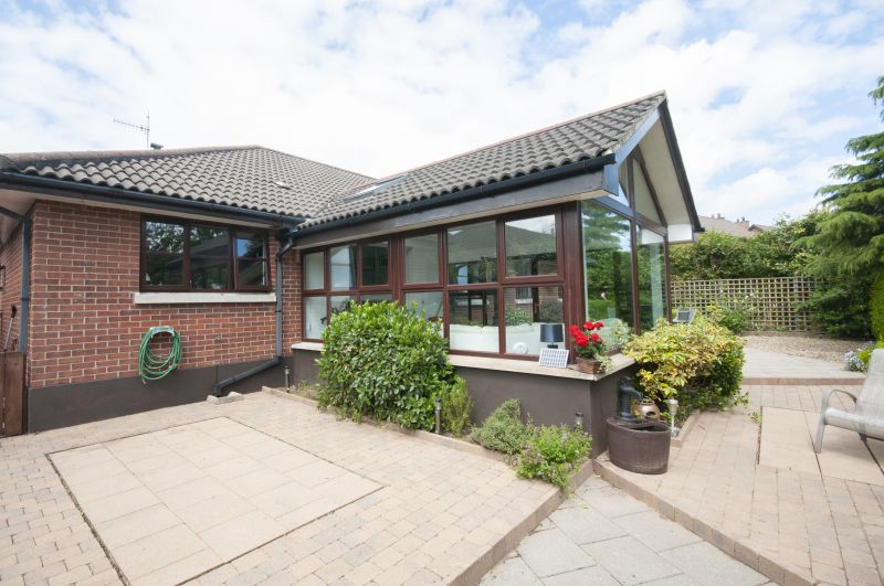 Sunroom Setup in Fall